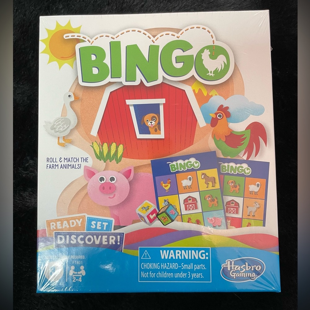 Hasbro Match The Farm Animals Bingo For Kids For Ages 3 Yrs And Up